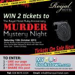 Win 2 tickets to a Murder mystery night in Cookstown
